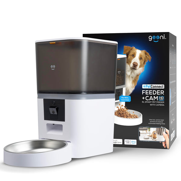 Geeni 6L Wi-Fi Pet Feeder & HD Camera