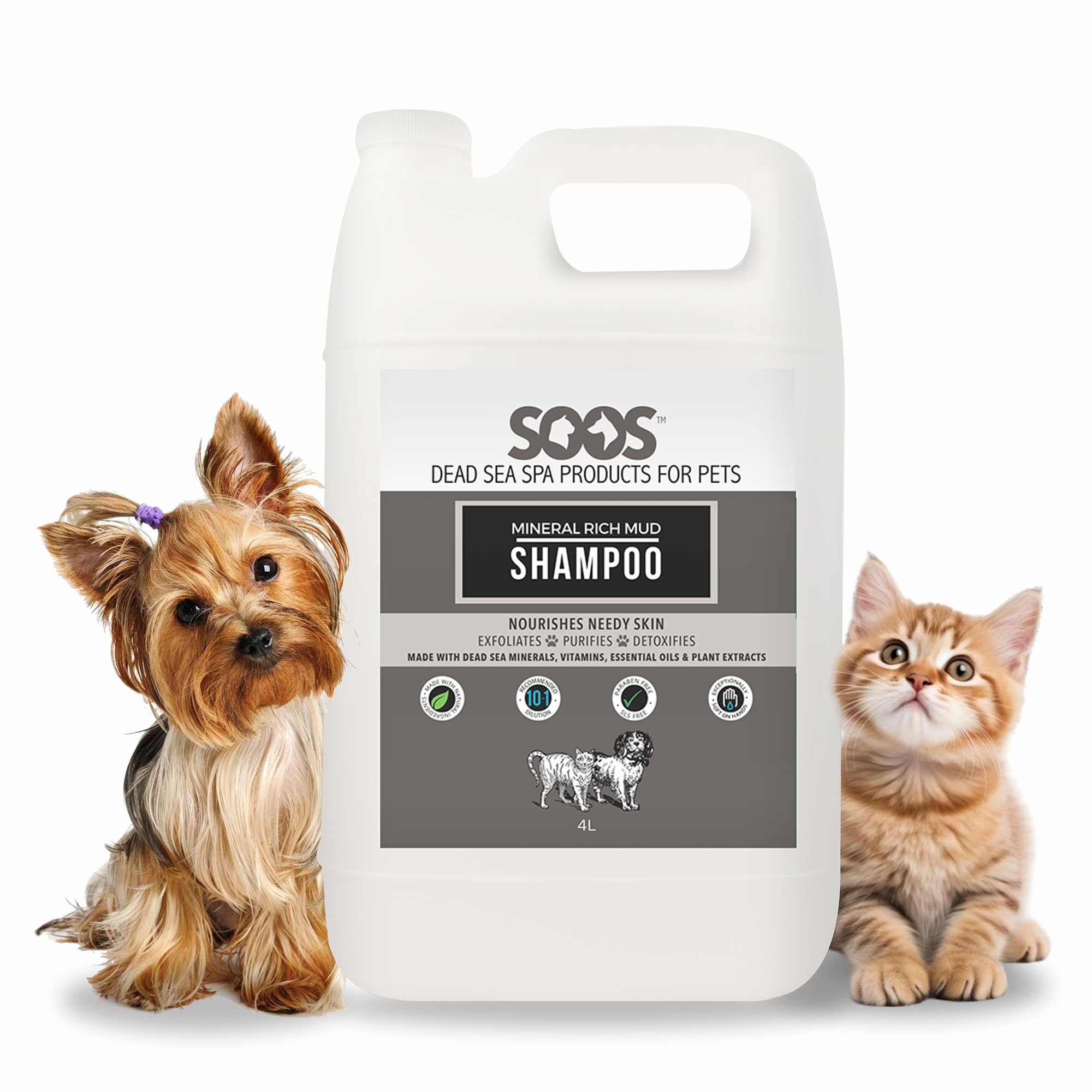 Soos Dead Sea Mineral Pet Shampoo