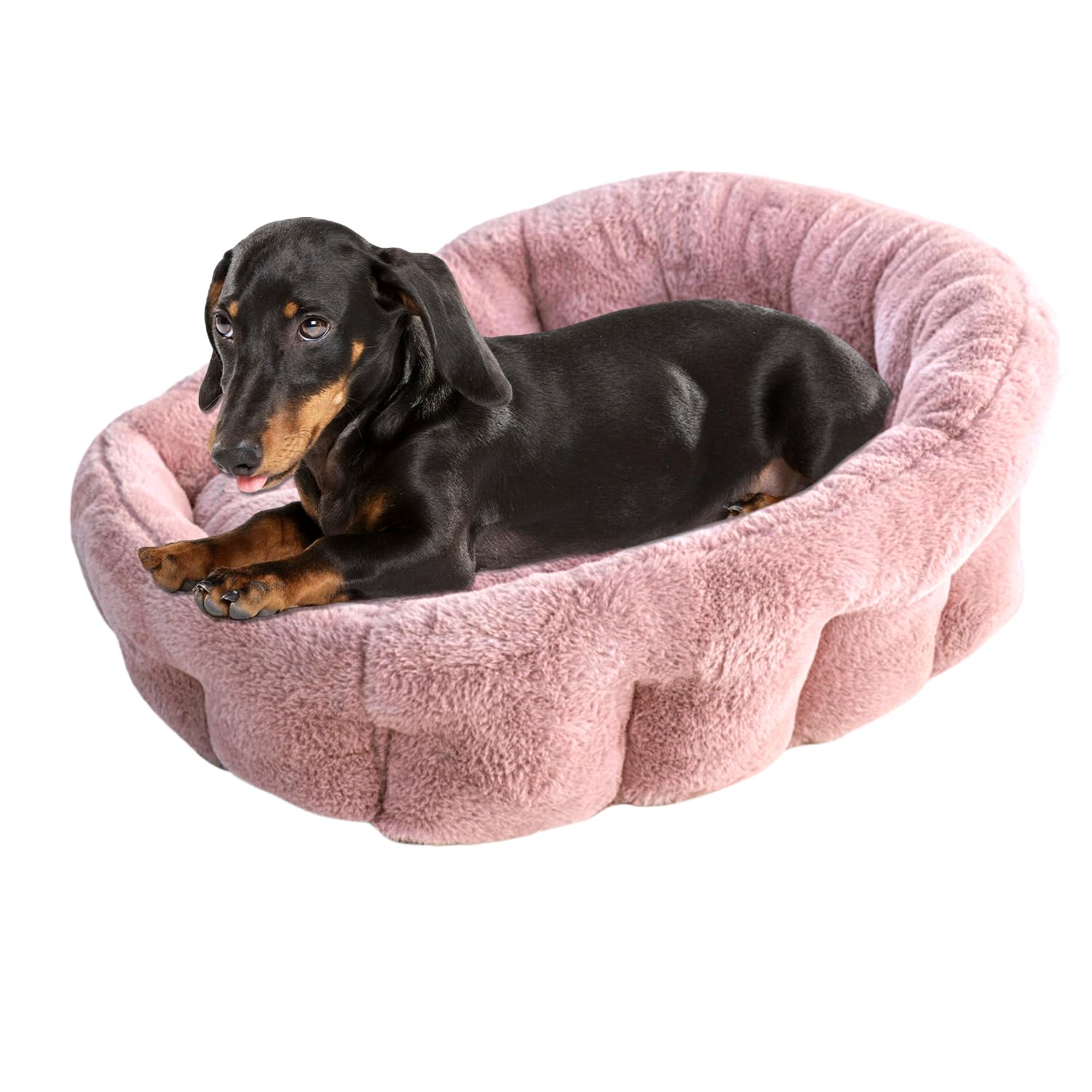KindTail OrthoLux Faux Fur Pet Bed