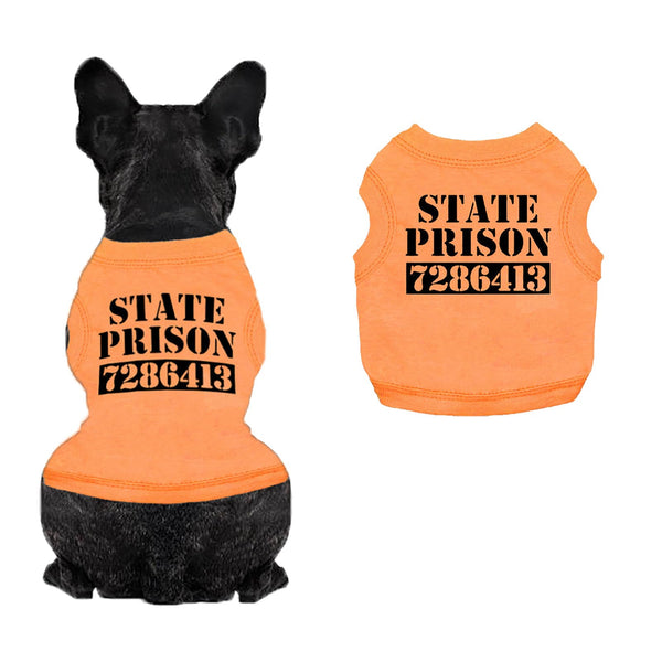 Orange Inmate Dog Costume