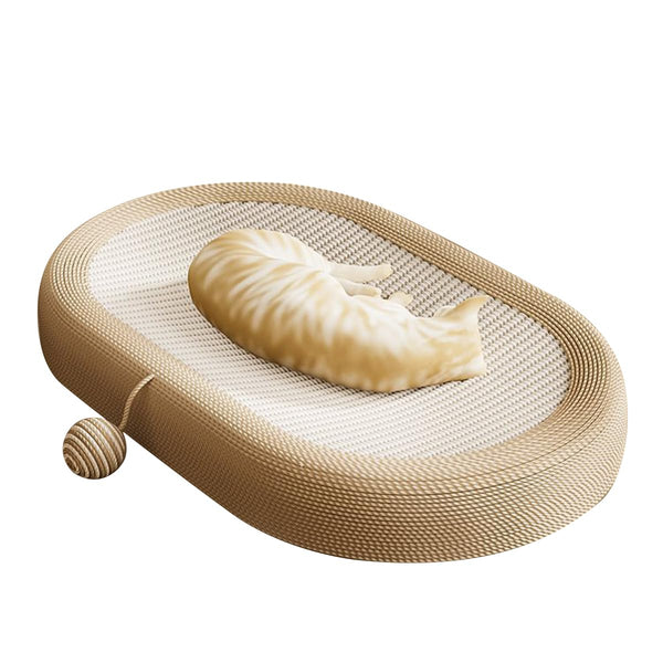Panup Oval Cat Scratcher Lounge with Ball - 24"