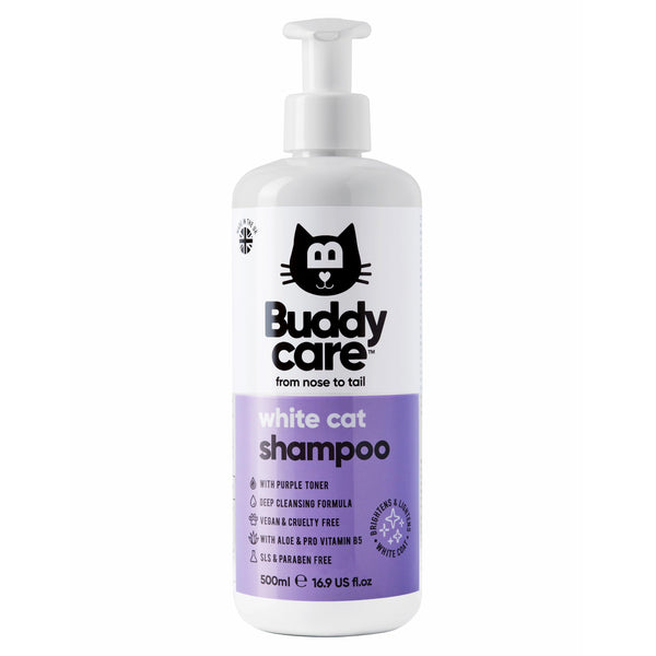 BrightWhite Cat Shampoo with Aloe Vera