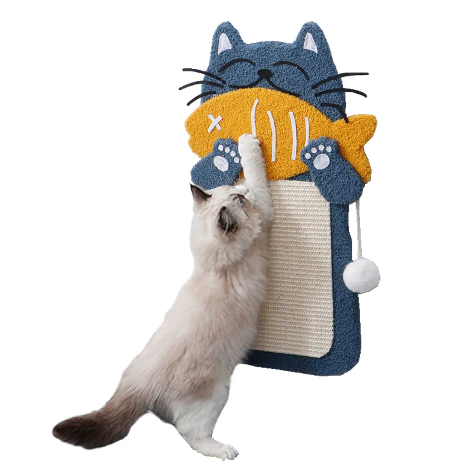 Sisal Cat Scratch Post & Ball Toy