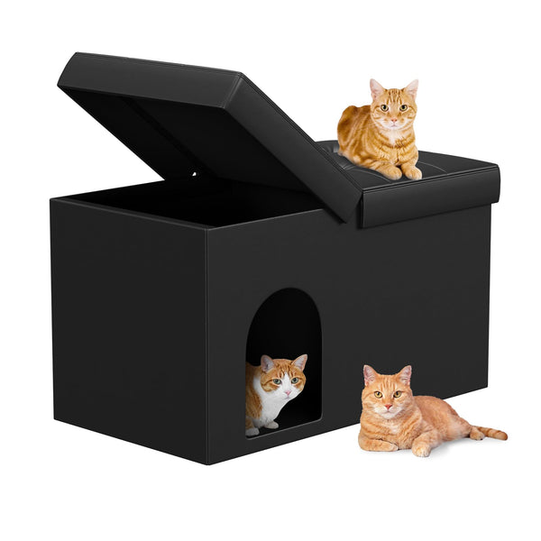 MESTYL XL Leather Cat Litter Box Bench