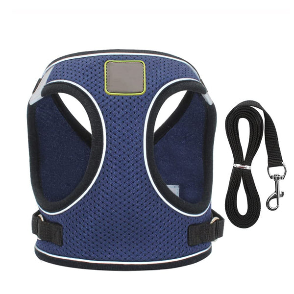 No-Choke Reflective Pet Harness Set